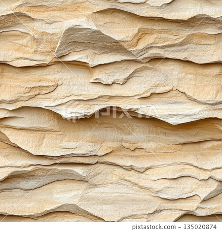 Photo of a seamless texture of sandstone cliffs 135020874