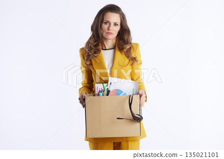 Professional Woman Facing Career Uncertainty 135021101