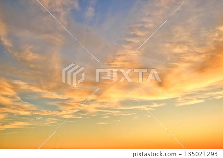 New Zealand Sunset Sky Replacement Bright After Sunsets 135021293