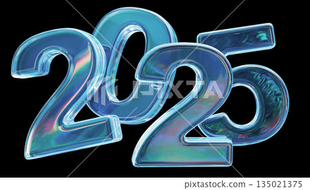 Iridescent 2025: A Glossy Future Unveiled on Black Canvas 135021375