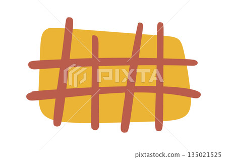 Creative boho pattern abstract print 135021525