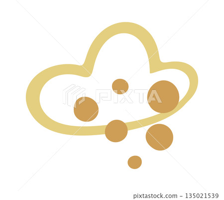 Cute boho cloud rainy drops Cute boho cloud rainy drops 135021539