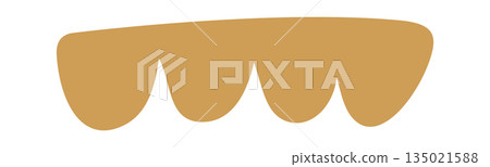 Decorative shape boho style aesthetics 135021588