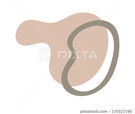 Boho fluid design creative shape Boho fluid design creative shape 135021590