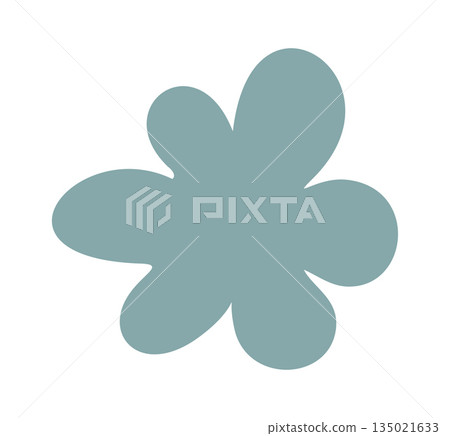 Flower bud decoration boho element 135021633