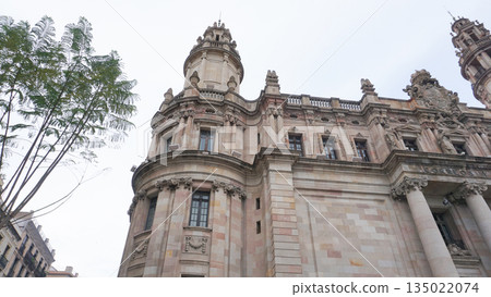 Post and telegraph office in Barcelona, Catalonia, Spain Post and telegraph office in Barcelona, Catalonia, Spain 135022074