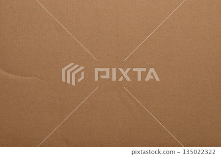 Cardboard texture close up in soft light during daytime 135022322