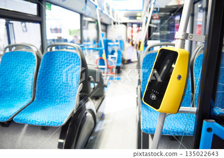 Payment terminal in bus 135022643