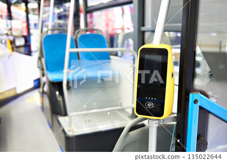 Payment terminal in bus Payment terminal in bus 135022644