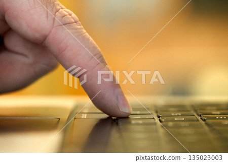 Typing on a keyboard Typing on a keyboard 135023003