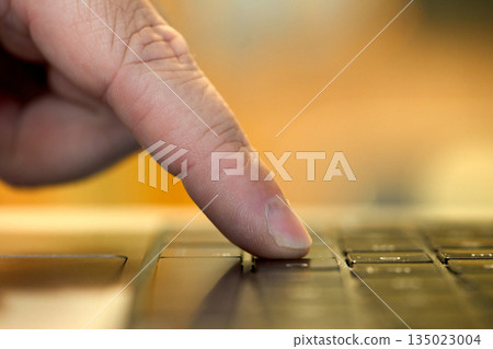 Key pressed on laptop Key pressed on laptop 135023004