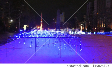 Soothing blue illuminations 135023123