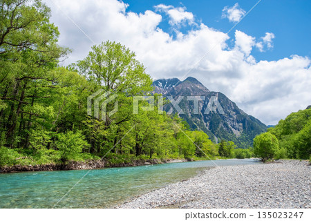 Refreshing Kamikochi "Azusa River and Mt. Myojin - Fresh Green Season" (Matsumoto City, Nagano Prefecture) Refreshing Kamikochi "Azusa River and Mt. Myojin - Fresh Green Season" (Matsumoto City, Nagano Prefecture) 135023247