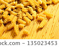 Close-up of a variety of uncooked Italian pasta. 135023453