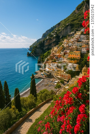 Mediterranean Cliffside Seaside Village 191025 135023542
