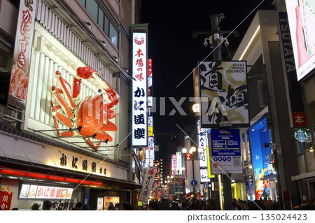 大阪南道頓堀夜景 大阪南道頓堀夜景 135024423