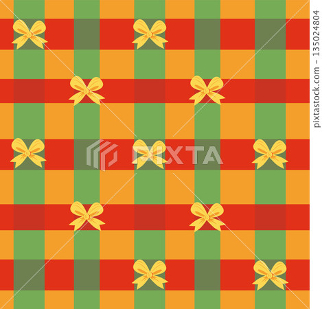 Beautiful check, tartan, or twill patterns for textiles. Green, red, and yellow are used. Christmas colors. Beautiful check, tartan, or twill patterns for textiles. Green, red, and yellow are used. Christmas colors. 135024804