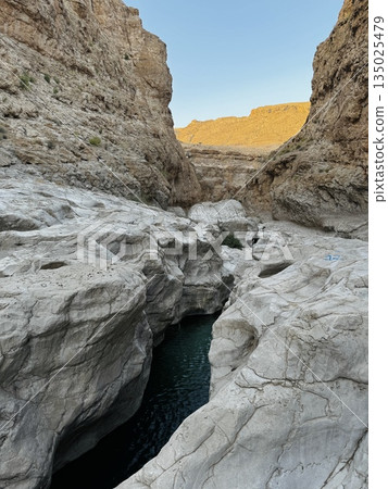 Wadi Shap Cave, Oman. Wildlife In Oman. Rocks and river, desert and water. Oasis. Beauty of Oman, Tranquil Oasis in Oman, A Desert Paradise with Serene Water Pools and Stunning Canyons Wadi Shap Cave, Oman. Wildlife In Oman. Rocks and river, desert and water. Oasis. Beauty of Oman, Tranquil Oasis in Oman, A Desert Paradise with Serene Water Pools and Stunning Canyons 135025479