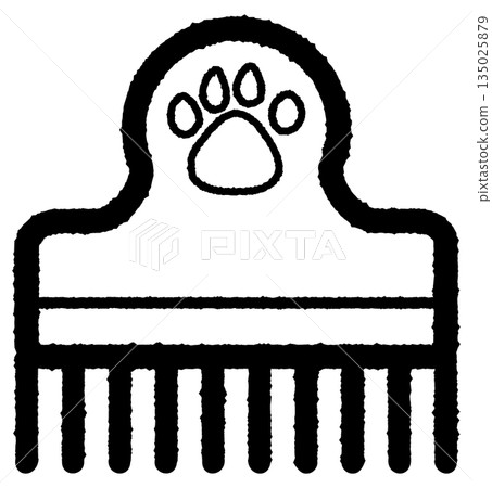 可愛寵物梳子爪印 135025879