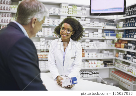 Senior man shopping, pills or pharmacist in pharmacy for retail healthcare info, medicine or advice. Happy black woman or doctor helping mature customer with prescription medication or medical drugs Senior man shopping, pills or pharmacist in pharmacy for retail healthcare info, medicine or advice. Happy black woman or doctor helping mature customer with prescription medication or medical drugs 135027053