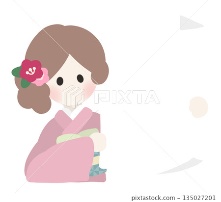 Girls wearing kimonos Girls wearing kimonos 135027201