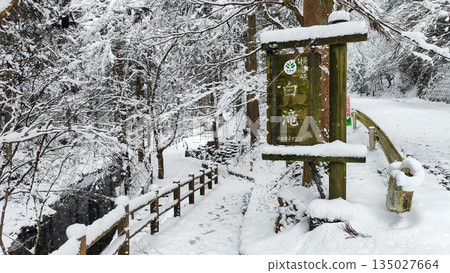 橫屋峽（冬季）：白瀧瀑布 135027664