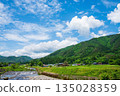 A peaceful rural landscape (Kiyomicho, Takayama City, Gifu Prefecture) 135028359