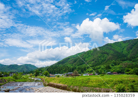 A peaceful rural landscape (Kiyomicho, Takayama City, Gifu Prefecture) A peaceful rural landscape (Kiyomicho, Takayama City, Gifu Prefecture) 135028359