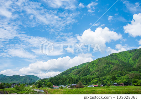 A peaceful rural landscape (Kiyomicho, Takayama City, Gifu Prefecture) A peaceful rural landscape (Kiyomicho, Takayama City, Gifu Prefecture) 135028363