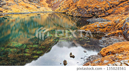 One of five Hindu holy lakes in in Panch Pokhari in the Sindhupalchowk District of Nepal. One of five Hindu holy lakes in in Panch Pokhari in the Sindhupalchowk District of Nepal. 135028561