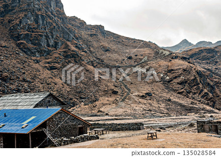 The guest houses at Panch Pokhari in Nepal. The guest houses at Panch Pokhari in Nepal. 135028584
