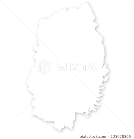 岩手縣空白地圖 135028806