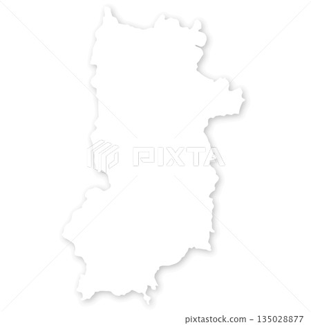 Blank map of Nara prefecture 135028877