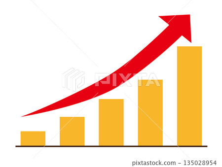 Rising chart Rising chart 135028954
