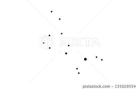 牧夫座示意圖，用黑點表示（只有星星，沒有連接線） 135029354