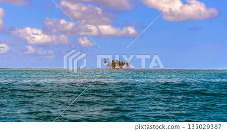 Beautiful San Blas island at politically autonomous Guna territory in Panama. Beautiful San Blas island at politically autonomous Guna territory in Panama. 135029387