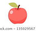 Cute apple illustration 135029567