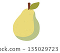 Cute pear illustration 135029723