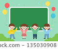Vector illustrations of cute children. 135030908