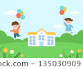 Vector illustrations of cute children. 135030909