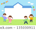 Vector illustrations of cute children. 135030911