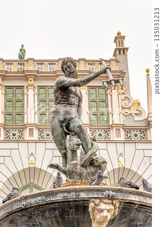 Neptune statue in Gdansk, Poland. 135031213