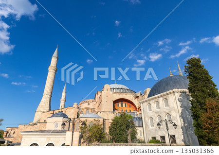 伊斯坦堡美麗的聖索菲亞清真寺 135031366
