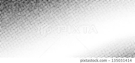 Halftone grain noise gradient texture. Black and white fading sand grit wallpaper. Aged grunge pixel backdrop. Vector rasterized dotted dirt background. Old anime or manga style comic overlay cover Halftone grain noise gradient texture. Black and white fading sand grit wallpaper. Aged grunge pixel backdrop. Vector rasterized dotted dirt background. Old anime or manga style comic overlay cover 135031414