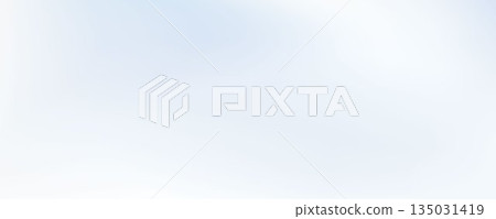 Subtle soft winter backdrop for graphic design banner, flyer, poster, presentation. Blurred wavy pastel gradation cover. Smooth light blue abstract wallpaper. Cloud white gradient background. Vector 135031419