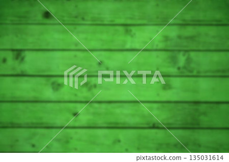 Flat design illustration is showing uniform bright green wooden planks wall with subtle wear marks Flat design illustration is showing uniform bright green wooden planks wall with subtle wear marks 135031614