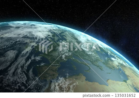 Image of the earth on black background Image of the earth on black background 135031652