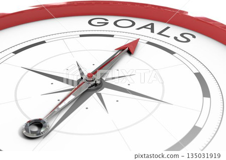Compass pointing to goals Compass pointing to goals 135031919