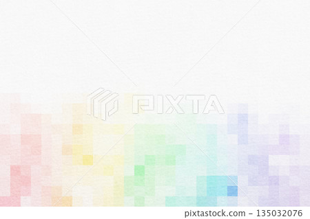 White paper and colorful mosaic 135032076