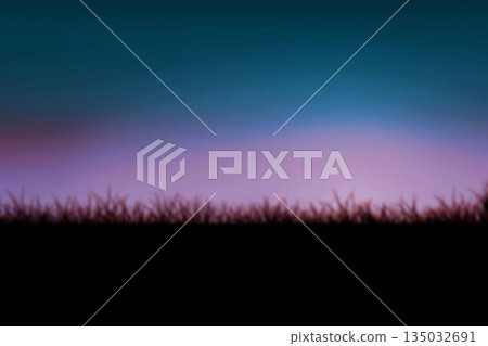 Field against dramatic clear sky 135032691